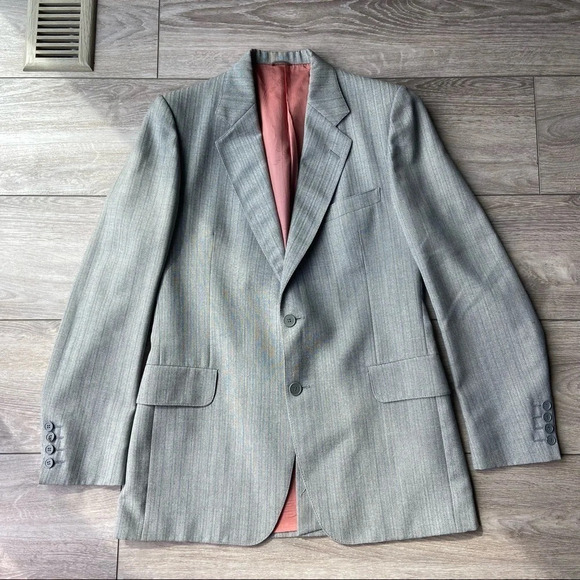 Nino Cerruti Paris Diffusion Pure Virgin Wool Blazer Union Made in USA - Picture 3 of 16